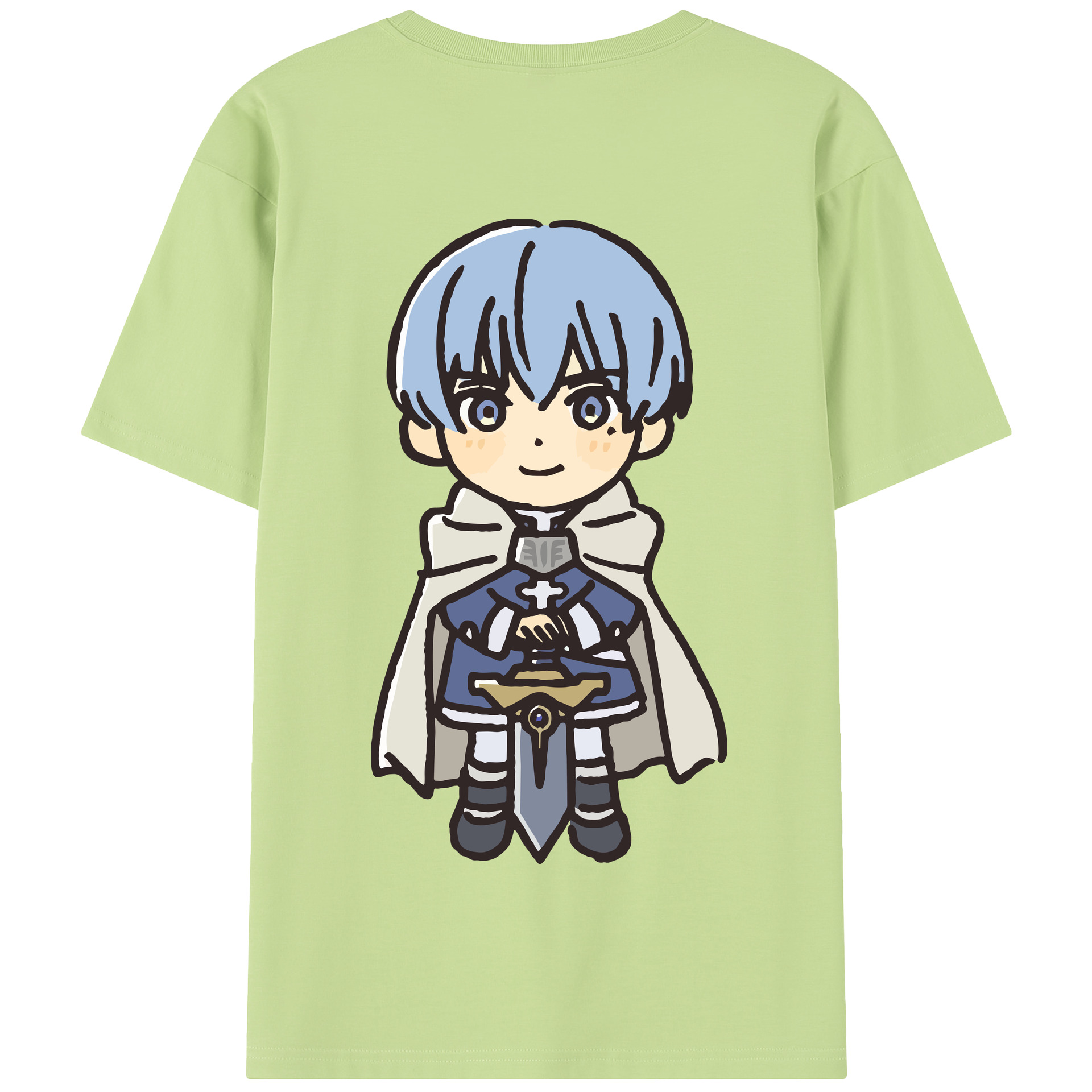 （画像用） 葬送のフリーレン Frieren 綿100％半袖Tシャツ（背面プリント）